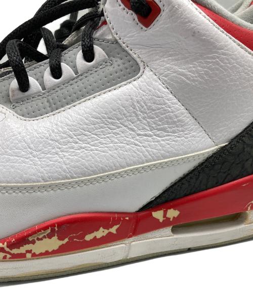 NIKE（ナイキ）NIKE (ナイキ) AIR JORDAN 3 RETRO FIRE RED ホワイト サイズ:US 12の古着・服飾アイテム