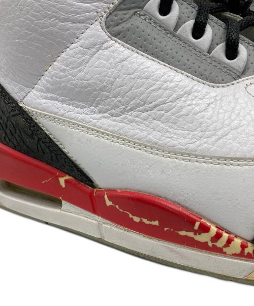 NIKE（ナイキ）NIKE (ナイキ) AIR JORDAN 3 RETRO FIRE RED ホワイト サイズ:US 12の古着・服飾アイテム