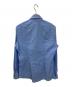 PRADA (プラダ) 三角ロゴブロードシャツ ブルー サイズ:38-15 1/2：10000円