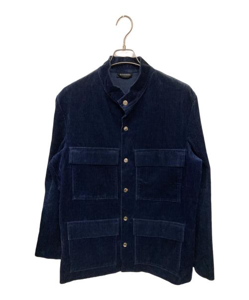 marimekko（マリメッコ）marimekko (マリメッコ) スタンドカラーコーデュロイジャケット ネイビー サイズ:Lの古着・服飾アイテム