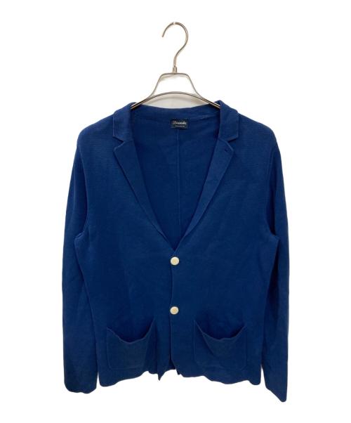 Drumohr（ドルモア）Drumohr (ドルモア) ニットテーラードジャケット ネイビー サイズ:Mの古着・服飾アイテム