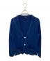 Drumohr（ドルモア）の古着「ニットテーラードジャケット」｜ネイビー
