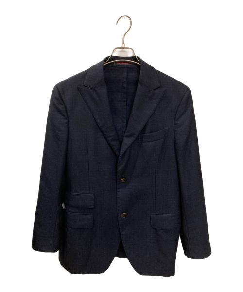 THE GIGI（ザ・ジジ）THE GIGI (ザ・ジジ) フランネルウールテーラードジャケット ネイビー サイズ:Lの古着・服飾アイテム