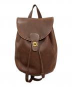 COACHコーチ）の古着「オールドレザーリュック」｜ブラウン