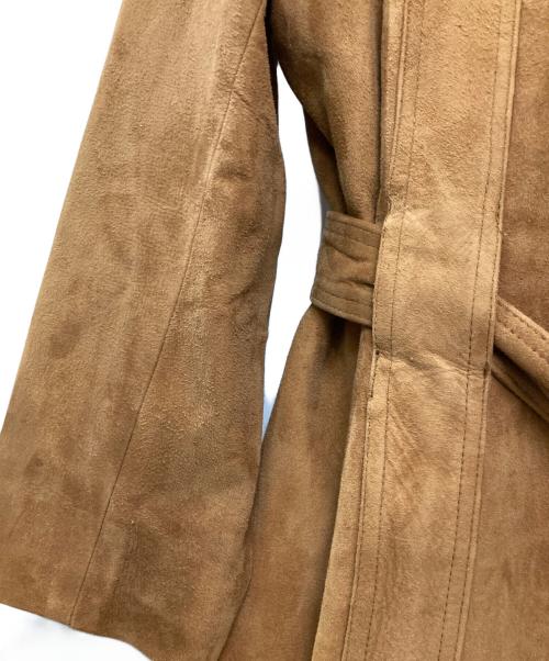 BROOKS BROTHERS（ブルックスブラザーズ）BROOKS BROTHERS (ブルックスブラザーズ) 古着ライナー付きスウェードレザーコート ブラウン サイズ:不明(実寸サイズをご確認ください)の古着・服飾アイテム