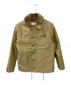 HOUSTONヒューストン）の古着「N-1デッキジャケット」｜カーキ