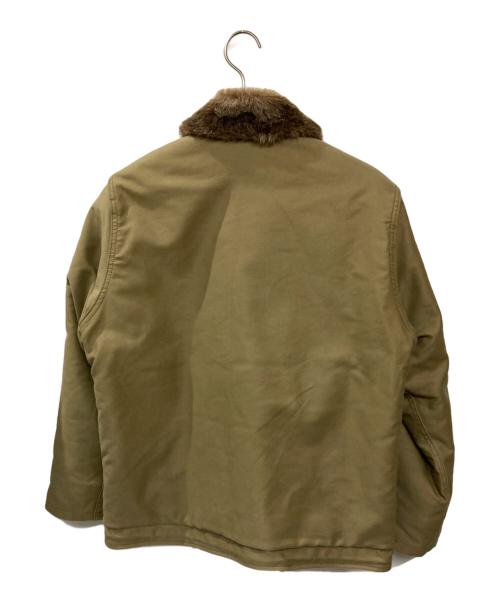 HOUSTON（ヒューストン）HOUSTON (ヒューストン) N-1デッキジャケット カーキ サイズ:Mの古着・服飾アイテム