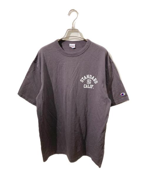 Champion（チャンピオン）Champion (チャンピオン) STANDARD CALIFORNIA (スタンダードカリフォルニア) プリントTシャツ チャコールグレー サイズ:Lの古着・服飾アイテム