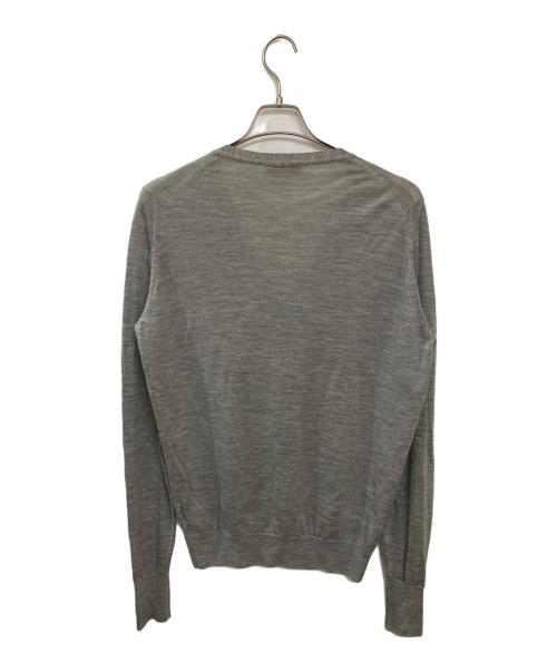 JOHN SMEDLEY（ジョンスメドレー）JOHN SMEDLEY (ジョンスメドレー) ウールカーディガン グレー サイズ:Mの古着・服飾アイテム