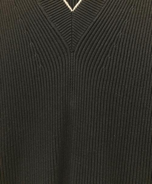 DRAWER（ドゥロワー）Drawer (ドゥロワー) ニットベストプルオーバー ブラック サイズ:Mの古着・服飾アイテム