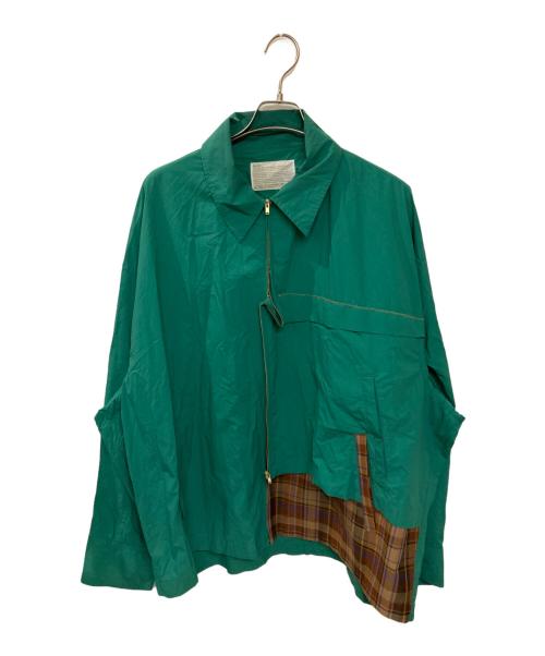 KOLOR（カラー）KOLOR (カラー) 切替ナイロンブルゾン グリーン サイズ:3の古着・服飾アイテム
