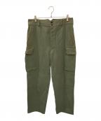 MAATEE&SONSマーティーアンドサンズ）の古着「MILITARY TROUSERS」｜オリーブ
