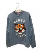 KENZOケンゾー）の古着「LUCKY TIGER スウェット」｜ブルー