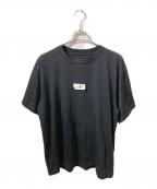 MM6 Maison Margielaエムエムシックスメゾンマルジェラ）の古着「カレンダータグ半袖Ｔシャツ」｜ブラック