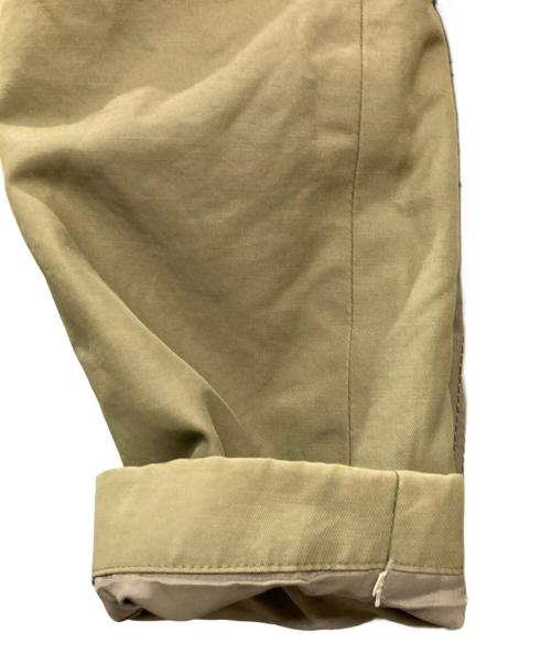 BURBERRY BLUE LABEL（バーバリーロンドンブルーレーベル）BURBERRY BLUE LABEL (バーバリーロンドンブルーレーベル) ファー付き裏地チェック中綿ナイロンコート オリーブ サイズ:Lの古着・服飾アイテム