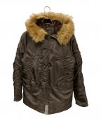 ALPHA INDUSTRIESアルファインダストリーズ）の古着「フライトジャケット」｜ブラウン