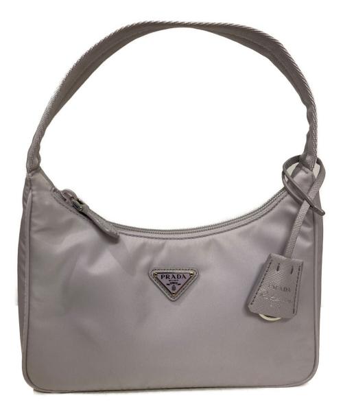 PRADA（プラダ）PRADA (プラダ) Re-Edition 2000 Re-Nylon ミニバッグ グレーの古着・服飾アイテム