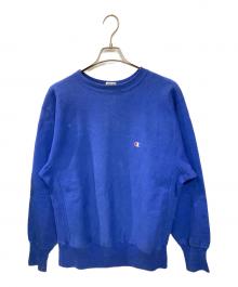 Champion REVERSE WEAVE（チャンピオン リバース ウィーブ）の古着「90's クルーネックスウェット」｜ブルー