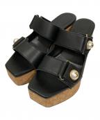 JIMMY CHOOジミーチュウ）の古着「FAYENCE WEDGE 95」｜ブラック