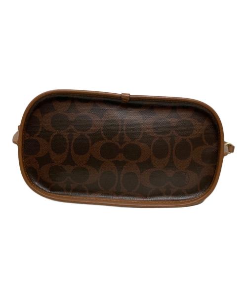 COACH（コーチ）COACH (コーチ) タクシー トート バッグ 21・シグネチャー キャンバス ブラウンの古着・服飾アイテム