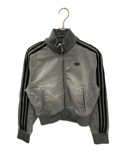 adidas（アディダス）adidas (アディダス) アディカラー デニム トラックトップ グレー サイズ:Sの古着・服飾アイテム