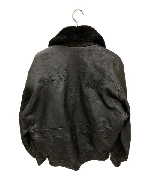 POLO CLUB（ポロクラブ）POLO CLUB (ポロクラブ) レザージャケット ブラック サイズ:Lの古着・服飾アイテム