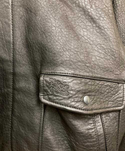 POLO CLUB（ポロクラブ）POLO CLUB (ポロクラブ) レザージャケット ブラック サイズ:Lの古着・服飾アイテム