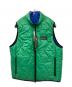 WILD THINGS（ワイルドシングス）の古着「リバーシブル中綿ベスト」｜グリーン