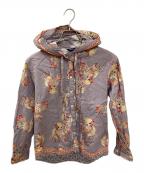 PINK HOUSEピンクハウス）の古着「テディベア柄フード付きブラウス」｜パープル