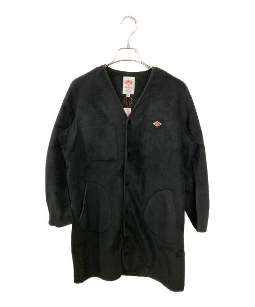 DANTON（ダントン）DANTON (ダントン) Vネックフリースロングジャケット ブラック サイズ:Sの古着・服飾アイテム