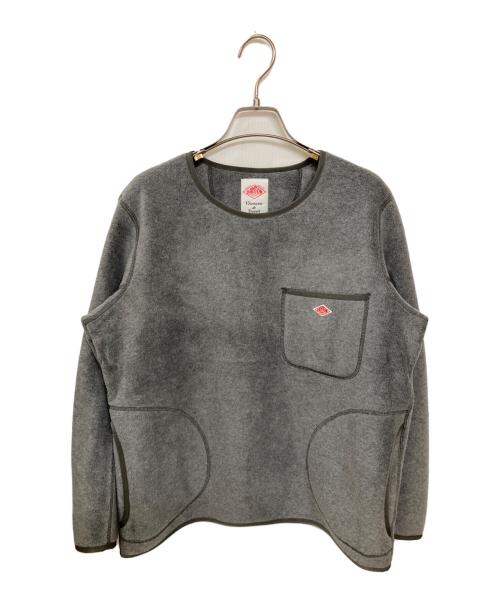 DANTON（ダントン）DANTON (ダントン) ポケット付き クルーネック フリース プルオーバー グレー サイズ:Mの古着・服飾アイテム
