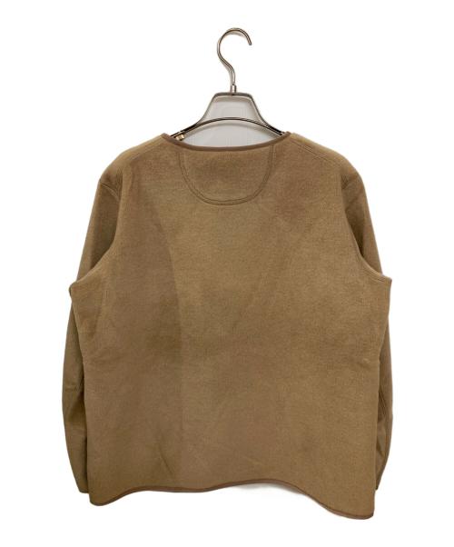 DANTON（ダントン）DANTON (ダントン) ポケット付き クルーネック フリース プルオーバー ブラウン サイズ:Mの古着・服飾アイテム