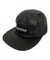 Supreme（シュプリーム）の古着「Leather Camp Cap」｜ブラック