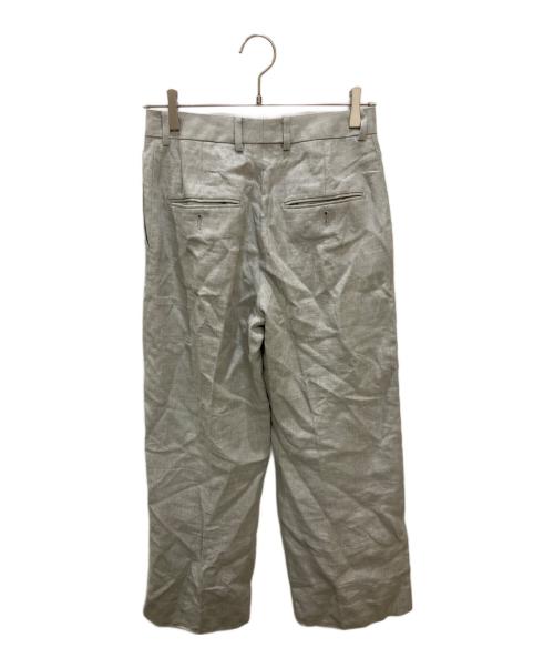 BACCA（バッカ）BACCA (バッカ) リネンウールシルク3Pセットアップ グレー サイズ:SIZE S(ボトムXS)の古着・服飾アイテム