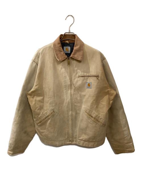 CarHartt（カーハート）CarHartt (カーハート) 古着裏ブランケット デトロイトジャケット ベージュ サイズ:実寸サイズをご確認くださいの古着・服飾アイテム