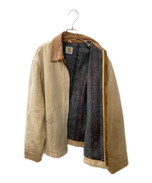 CarHartt（カーハート）CarHartt (カーハート) 古着裏ブランケット デトロイトジャケット ベージュ サイズ:実寸サイズをご確認くださいの古着・服飾アイテム