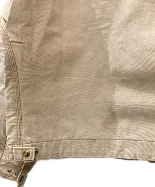 CarHartt（カーハート）CarHartt (カーハート) 古着裏ブランケット デトロイトジャケット ベージュ サイズ:実寸サイズをご確認くださいの古着・服飾アイテム