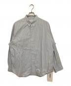 WTAPSダブルタップス）の古着「WTAPS BD 06 / LS / COTTON. BROADCLOTH. TEXTILE. OF」｜ブルー