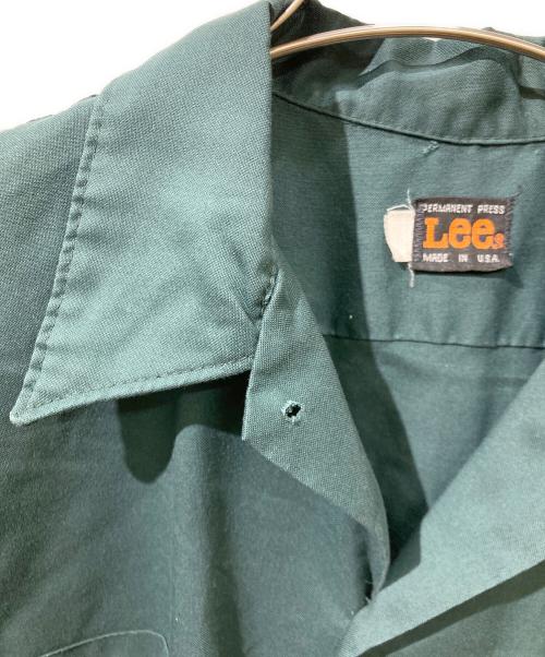 LEE（リー）LEE (リー) ｳﾞｨﾝﾃｰｼﾞ 半袖ワークシャツ グリーン サイズ:-（実寸参照)の古着・服飾アイテム