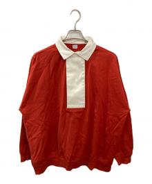 E.TAUTZ（イートーツ）の古着「RUGBY SWEAT SHIRT」｜オレンジ