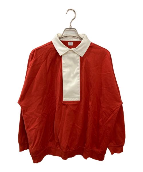 E.TAUTZ（イートーツ）E.TAUTZ (イートーツ) RUGBY SWEAT SHIRT オレンジ サイズ:Sの古着・服飾アイテム
