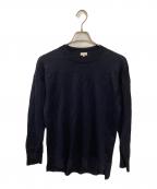 Phlannelフランネル）の古着「コットンリネンシルクニット」｜ネイビー
