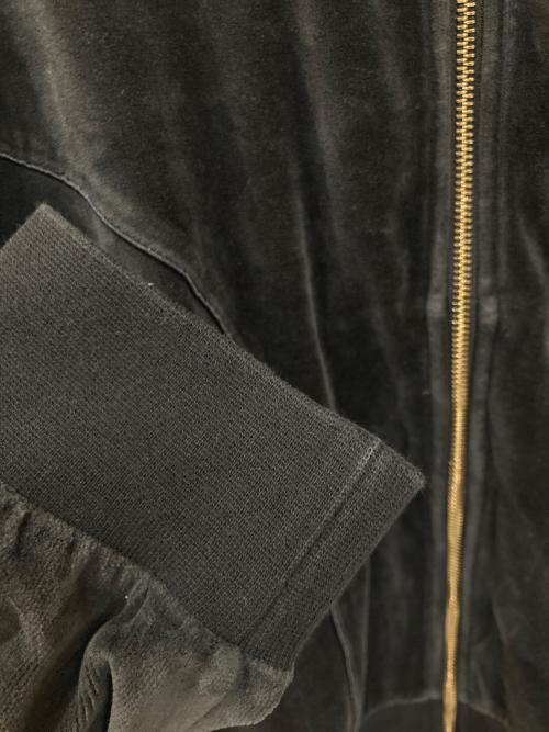 adidas（アディダス）adidas (アディダス) ベロアトラックジャケット ホワイト×ブラック サイズ:Mの古着・服飾アイテム