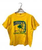 Championチャンピオン）の古着「70S ヴィンテージプリントTシャツ」｜イエロー