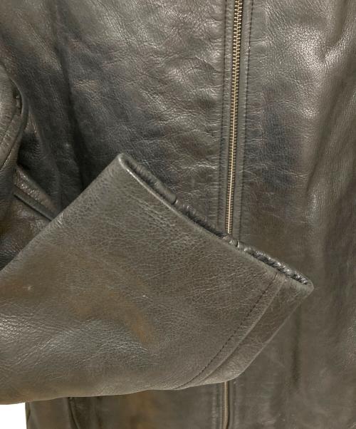 GAP（ギャップ）GAP (ギャップ) シングルレザージャケット ブラック サイズ:Sの古着・服飾アイテム