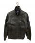 GAP（ギャップ）の古着「シングルレザージャケット」｜ブラック