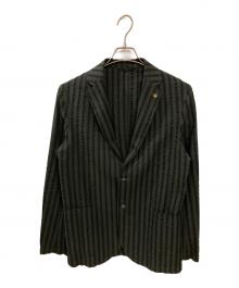 giannetto（ジャンネット）の古着「シアサッカージャケット」｜カーキ