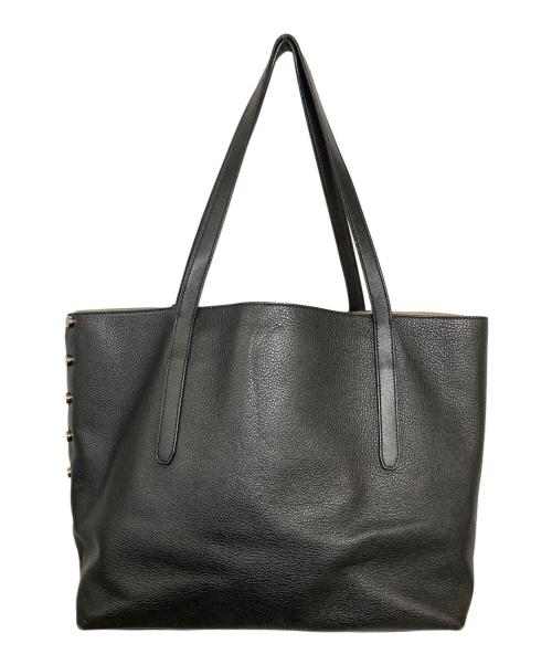 JIMMY CHOO（ジミーチュウ）JIMMY CHOO (ジミーチュウ) スタッズレザートートバッグ ホワイトの古着・服飾アイテム