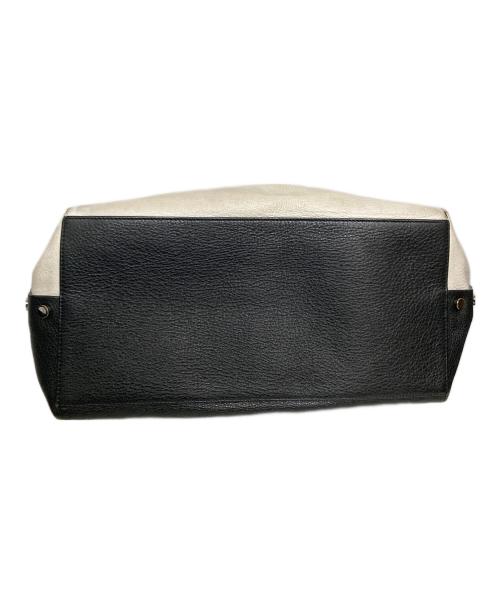 JIMMY CHOO（ジミーチュウ）JIMMY CHOO (ジミーチュウ) スタッズレザートートバッグ ホワイトの古着・服飾アイテム