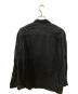 UNUSED (アンユーズド) シルク混スキッパーシャツ ブラック サイズ:3：6000円